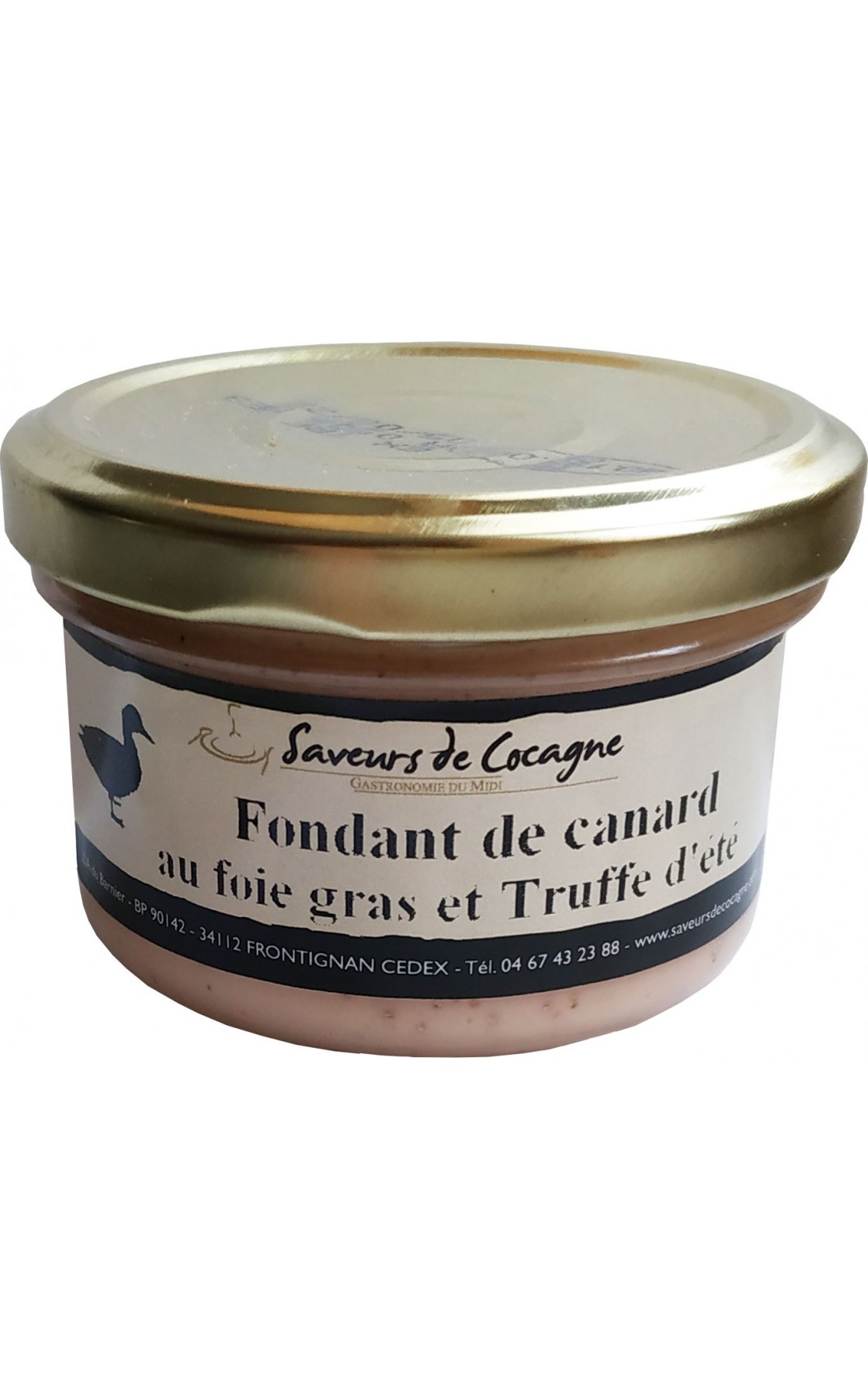 Fondant de canard au foie gras et truffe d'été 80g