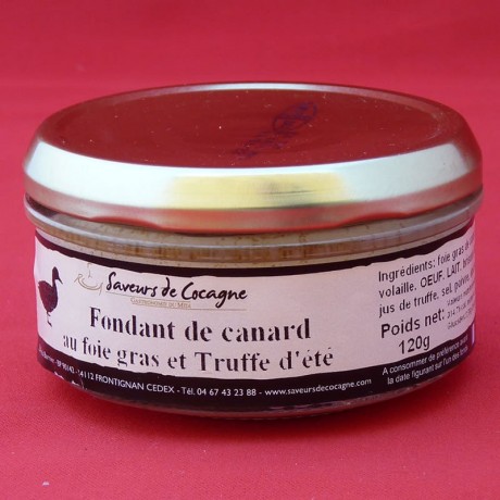 Fondant de canard au foie gras et truffe d'été 130g