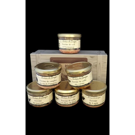 Coffret authentique assortiment de 6 terrines