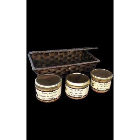 Coffret 3 terrines gibier n°2