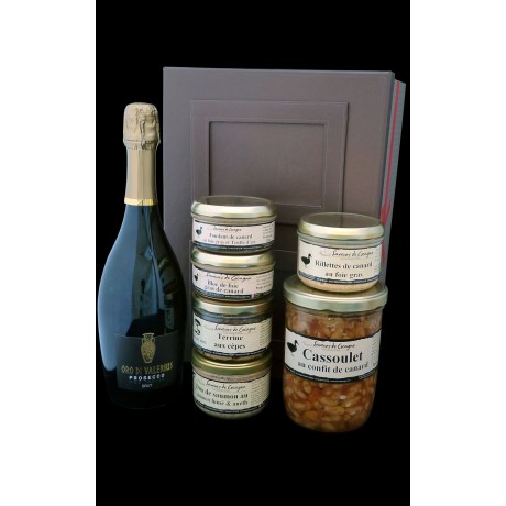 Coffret cadre photos Prosecco et cassoulet