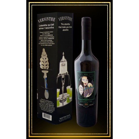 Coffret cadeau Fée Verte Versinthe édition 20 ans 70cl