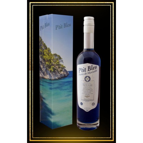 Coffret cadeau Pastis des "Calanques" P'tit Bleu 70 cl