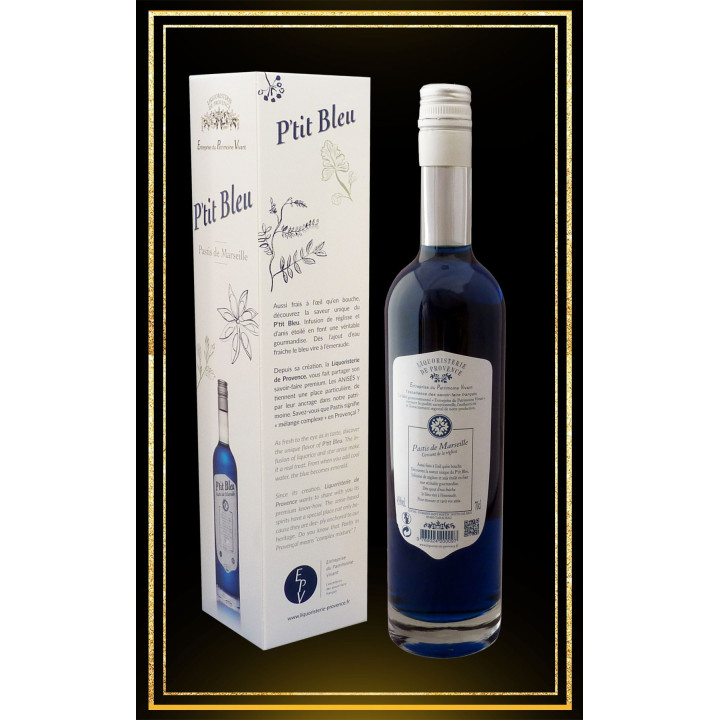 Coffret cadeau Pastis des "Calanques" P'tit Bleu 70 cl
