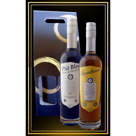 Coffret Duo Anis et Pastis Aqualanca et P'tit Bleu 70cl