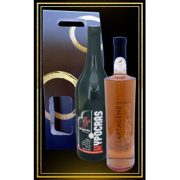 Coffret cadeau Hypocras Rouge et Cartagène du Languedoc 75cl