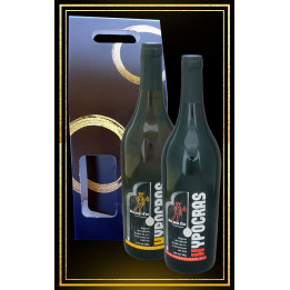 Coffret cadeau vins du moyen age Hypocras Blanc et rouge 75cl