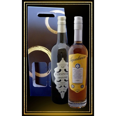 Coffret Les 2 Anis Aqualanca et Versinthe en 70cl