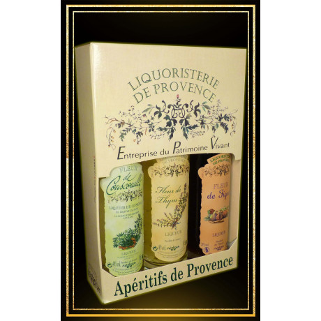 Coffret 3 liqueurs de Provence 3x10cl