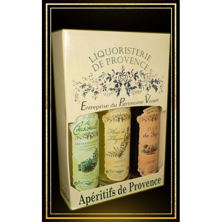 Coffret 3 liqueurs de Provence 3x10cl