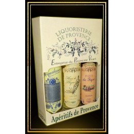 Coffret cadeau Aqualanca, liqueur de thym et liqueur de figue