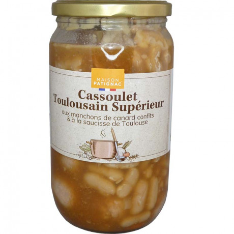 Cassoulet au confit de canard et à la saucisse de Toulouse 790g