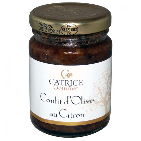 Confit d'olives au citron 80g