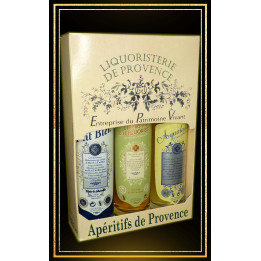 Coffret cadeau Aqualanca P'tit Bleu et Pastis du Liquoriste 3x10cl