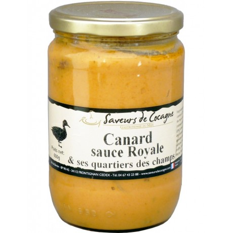 Canard sauce royale et ses quartiers des champs 600g