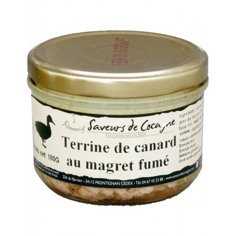 Terrine de canard au magret fumé 180g