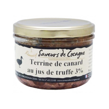 Terrine de canard au jus de truffe 3% - 180g