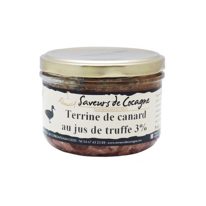 Terrine de canard au jus de truffe 3% - 180g