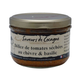 Délice de tomates séchées au chèvre et basilic 180g