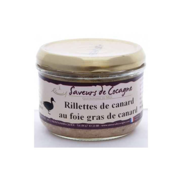 Rillettes au foie gras 180g
