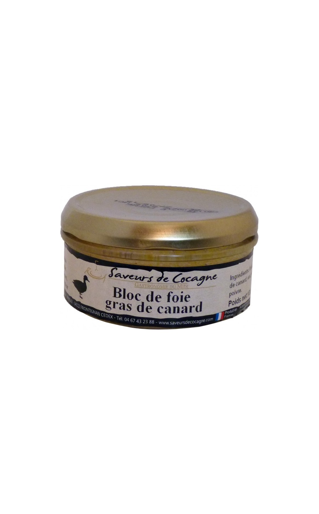 Bloc de foie gras de canard en verrine 130g Bloc de foie gras de canard en verrine 130g