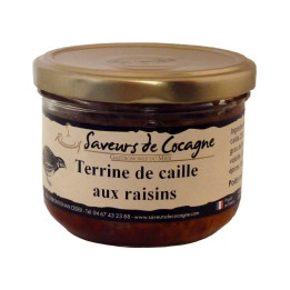 Terrine de caille aux raisins 180g