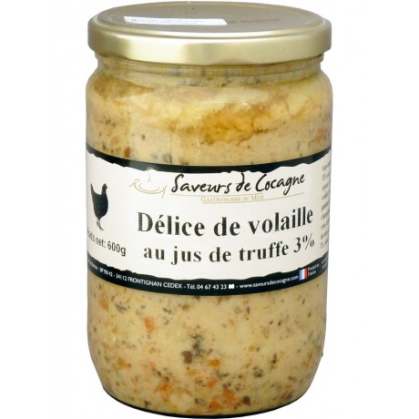 Délice de volaille au jus de truffe 3% 600g